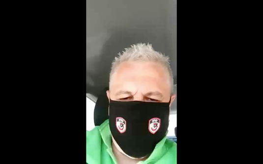 VIDEO | Marius Şumudică, mesaj savuros de ziua Rapidului: "Cu masca pe figură, ca huliganii, cum ne place nouă"