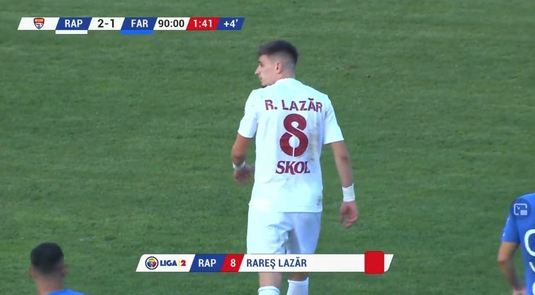 VIDEO | Rapid Bucureşti - Farul Constanţa 2-1. Meci spectaculos, cu trei goluri şi două eliminări