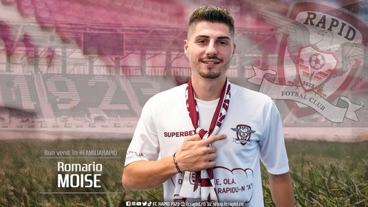 Rapid, încă un transfer bun pentru Liga 1. Romario Moise a semnat pe doi ani. Prima reacţie