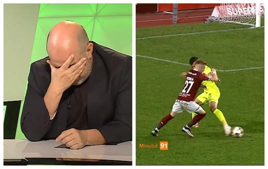 „Doamne fereşte!” Bogdan Cosmescu a rămas fără reacţie când a văzut penalty-ul primit de Rapid | EXCLUSIV