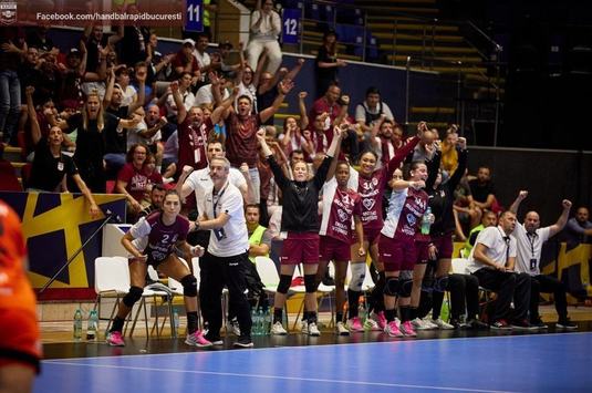 Handbal feminin | Rapid Bucureşti, victorie în meciul cu Krim Ljubljana din Liga Campionilor