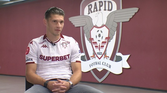 VIDEO | Rapidistul care a "învăţat meserie" de la mai multe staruri din Premier League a povestit tot: "Mi s-a părut fascinant"