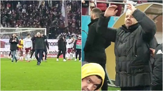 Şumudică a lovit din nou după derby. Gesturi controversate la adresa fanilor FCSB. Le-a făcut semnul crucii şi i-a provocat pe suporterii campioanei