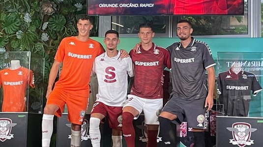 Rapid a prezentat echipamentul pentru sezonul 2025-2026! Cât costă un tricou şi culorile alese: "Am încercat să combinăm trecutul cu prezentul"