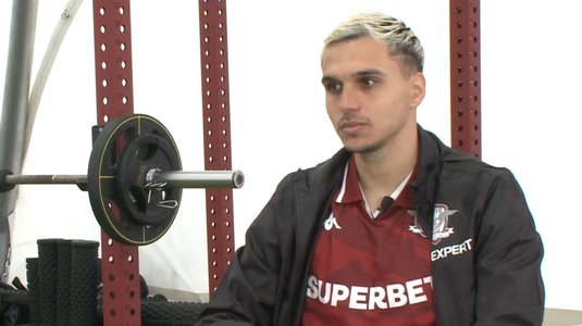 Provocarea inedită pe care a acceptat-o Cristi Manea. Jucătorul şi-a lăudat colegii de la Rapid | VIDEO