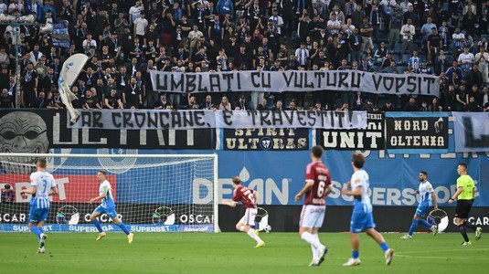 Conducerea giuleştenilor reacţionează ferm după bannerele rasiste din Bănie: mesaj clar după Craiova - Rapid