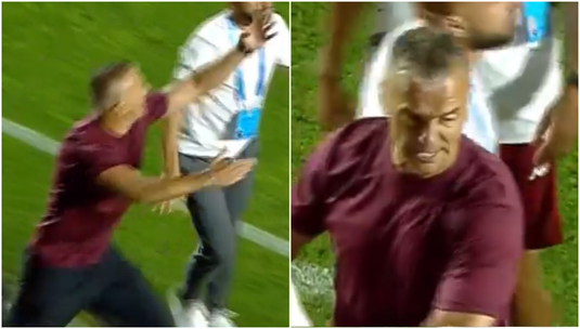 VIDEO | Daniel Pancu n-a mai ţinut cont de nimic în derby! Antrenorul Rapidului a văzut cartonaşul roşu