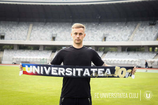 Primul transfer făcut de U Cluj în această vară! Ardelenii au transferat un fost jucător de la Dinamo 