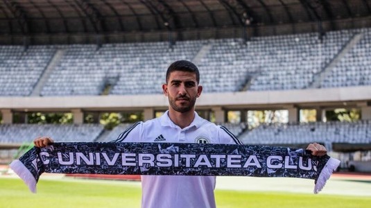 U Cluj, transfer reuşit! Fotbalistul adus de Tamaş a marcat o "dublă" la câteva ore după ce a semnat cu Universitatea