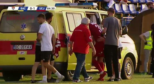  VIDEO Lovitură grea pentru U Cluj! Gabi Tamaş s-a accidentat şi a plecat de la stadion cu ambulanţa