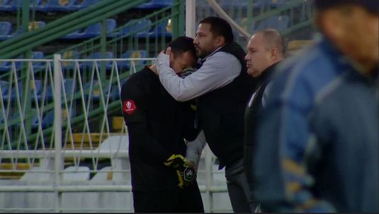 VIDEO | Cătălin Straton a început să plângă după ce a încasat cinci goluri de la Sepsi! Cum l-a consolat Marius Croitoru