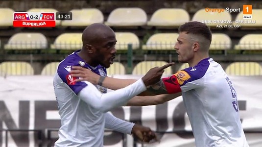 VIDEO | Scene ŞOCANTE la FC Argeş. Koubemba a vrut să-şi bată un coleg: "Intolerabil, e nevoie să intervină Turda"