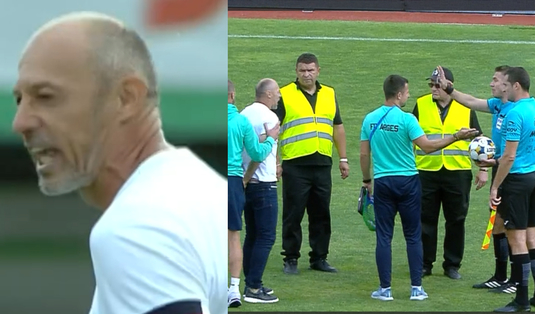 VIDEO | Bogdan Andone, criză de nervi. Antrenorul a cedat nervilor şi s-a dus "glonţ" la arbitru 