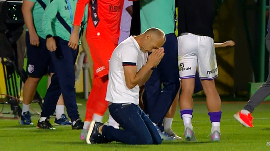 VIDEO | Bogdan Andone s-a descătuşat după victoria cu U Cluj! Cum a fost surprins antrenorul la finalul partidei