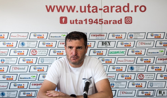 Reacţia lui Laszlo Balint după ce UTA a fost eliminată de Dinamo din Cupa României: "Nistor ne-a bătut singur"
