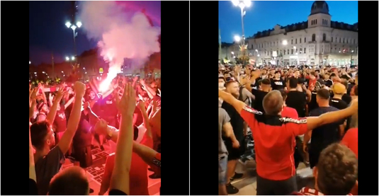VIDEO | Suporterii au ieşit pe străzi la Arad după ce UTA a promovat! Imaginile sărbătorii fanilor şi ce decizie a luat FC Argeş