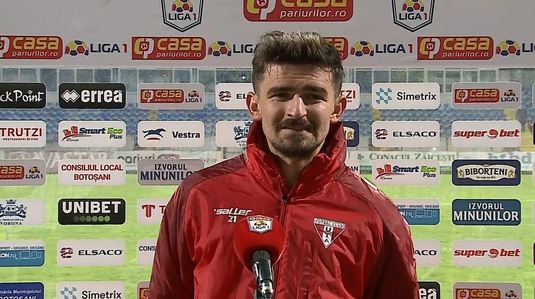 "Îmi place să exersez la antrenamente loviturile libere" Vlad Morar a fost omul meciului în partida FC Botoşani - UTA