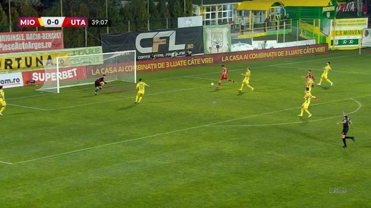 VIDEO | Ratarea sezonului în Liga 1? Dangubic nu a putut înscrie din câţiva metri, cu poarta goală, împotriva lui CS Mioveni
