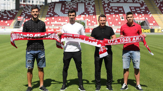 OFICIAL | Trei noi transferuri la UTA! Fotbalistul dorit de Gigi Becali şi jucătorul Rapidului au semnat