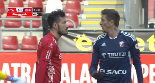 VIDEO | Gest golănesc al lui Alin Şeroni. L-a scuipat pe Alexandru Benga. Decizia surprinzătoare a arbitrului