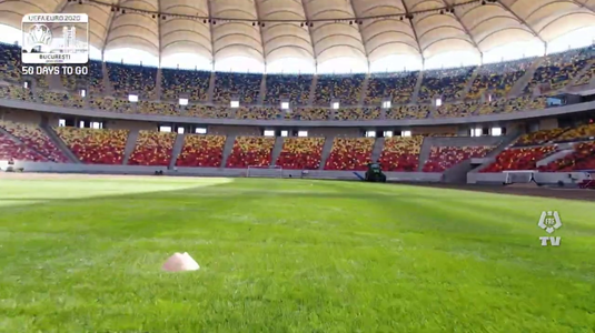 VIDEO | Arena Naţională se transformă pentru Euro 2020. Gazon nou de ultimă generaţie pe cel mai mare stadion din ţară