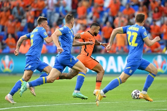EURO 2020 | Ţările de Jos - Ucraina 3-2. Batavii se impun deşi pierduseră un avantaj de două goluri