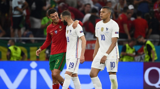 Ce au discutat de fapt Benzema şi Cristiano la partida Portugalia - Franţa: ”Ne dorim asta”
