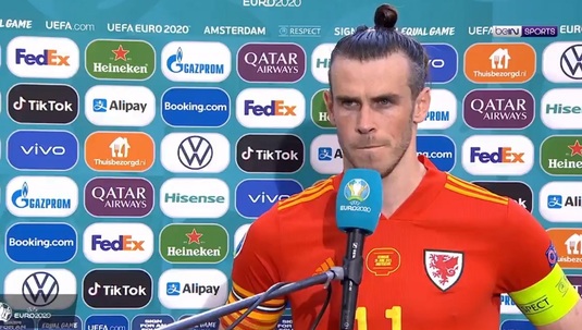 Gareth Bale a plecat în timpul interviului de la finalul partidei cu Danemarca. De ce s-a supărat galezul
