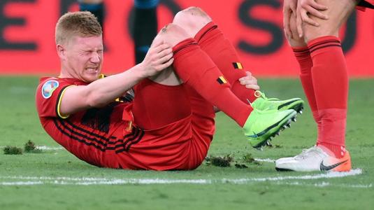 Ce ghinion! Belgia l-a pierdut pe Kevin de Bruyne în a doua repriză a meciului cu Portugalia
