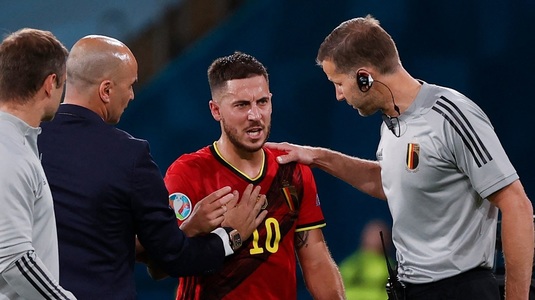 Lovitură pentru Belgia! Eden Hazard va fi indisponibil pentru ultimele meciuri de la Euro