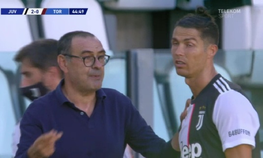 VIDEO | Cristiano Ronaldo, reacţie uluitoare în momentul în care antrenorul lui Juventus l-a chemat să-i dea indicaţii. Imaginile au devenit virale