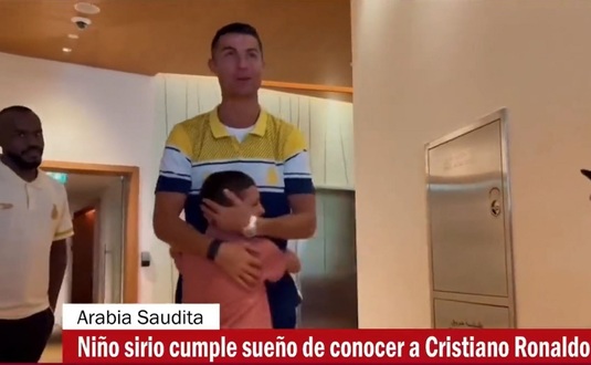 VIDEO | Imagini emoţionante cu un copil sirian din zona devastată de cutremure, care şi-a întâlnit idolul, pe Cristiano Ronaldo: ”Am crezut că e un vis”