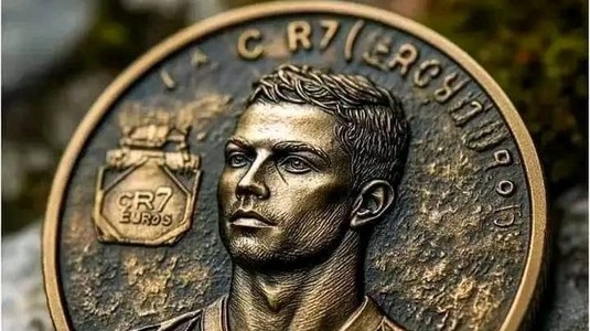  Cristiano Ronaldo va avea o monedă cu chipul său care ar putea valora o avere