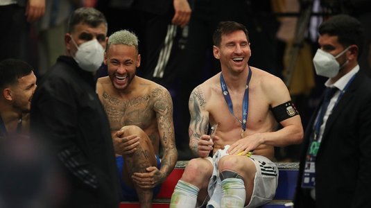 FOTO | "M-ai învins! Fiu de căţea!". Neymar, mesaj în stilul caracteristic pentru Messi după succesul Argentinei de la Copa America
