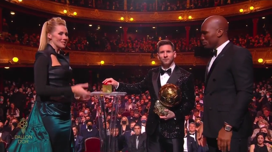 VIDEO | De ce surpriză a avut parte Lionel Messi, după ce a primit al şaptelea Balon de Aur! Argentinianul a fost pus să apese pe ”butonul roşu”