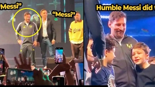 Morandi, alături de Messi, Suarez, Alba şi Busquets pe scenă în Azerbaidjan. Fanii au luat cu asalt evenimentul pentru întâlnirea cu starul argentinian