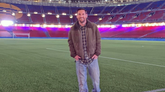 FOTO | Leo Messi, vizită-surpriză, în secret, pe Camp Nou! S-a pozat pe noul stadion al Barcelonei 