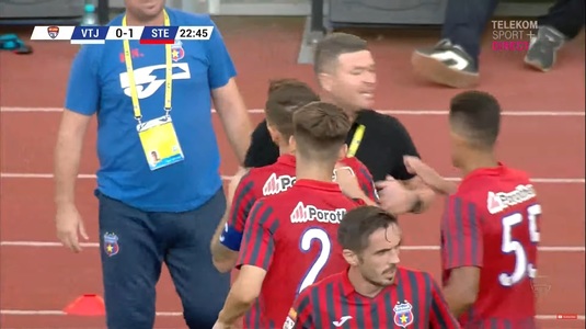VIDEO | O nouă victorie pentru Steaua în Liga a II-a. Răsdan a marcat golurile succesului de pe terenul Viitorului Târgu Jiu