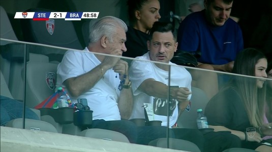 VIDEO | Prezenţe de lux în tribunele arenei din Ghencea. Anghel Iordănescu şi Mirel Rădoi au urmărit spectacolul din Steaua - Dacia Unirea Brăila 5-2