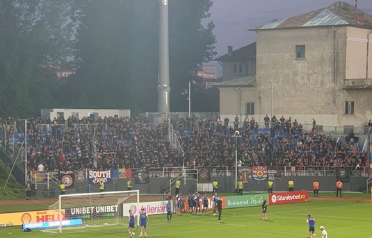 FOTO | Cei din Peluza Sud au venit în număr mare la Chindia - Steaua şi scandează împotriva lui Marcel Ciolacu şi Gigi Becali! Ce le-au transmis "inamicilor"