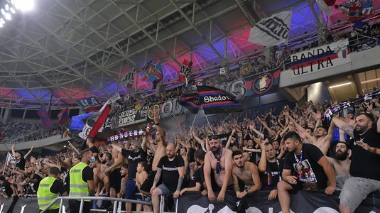 Fanii Stelei, daţi de gol de rapidişti. Coregrafie dedicată FCSB-ului. Încă o lovitură pentru echipa lui Gigi Becali | FOTO