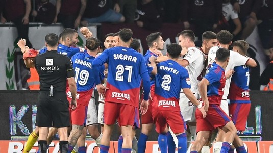 Steaua a primit cea mai mare amendă din partea FRF! "Militarii" plătesc 12.000 de euro după meciul cu Rapid