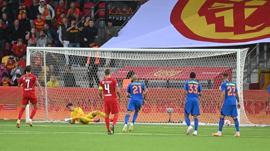 FC Nordsjaelland 2-0 FCSB. Vicecampioana României părăseşte cupele europene! Chiricheş a fost eliminat