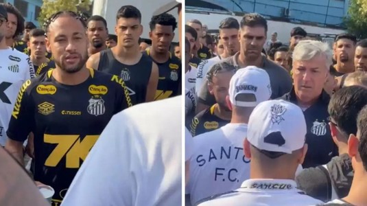 "Meritaţi să fiţi plesniţi". Fanii au intrat în cantonament şi i-au ameninţat pe Neymar şi ceilalţi jucători ai lui Santos