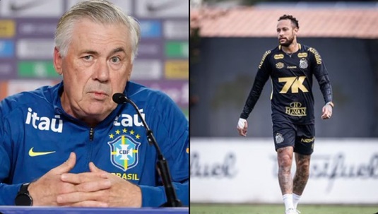Neymar îl încântă pe Ancelotti. Selecţionerul italian al Braziliei, elogii: ”Cel mai talentat jucător brazilian. Fără îndoială”