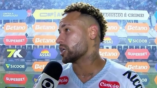 VIDEO | ”Asul” Neymar loveşte din nou! Dublă pentru Santos şi o celebrare care a aprins controversele