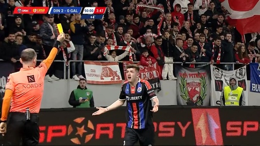 VIDEO | Un jucător al Oţelului l-a înjurat pe centralul Rusandu la meciul cu Dinamo! Ce a putut să îi spună: ”Ar trebui să joace fără sonor”