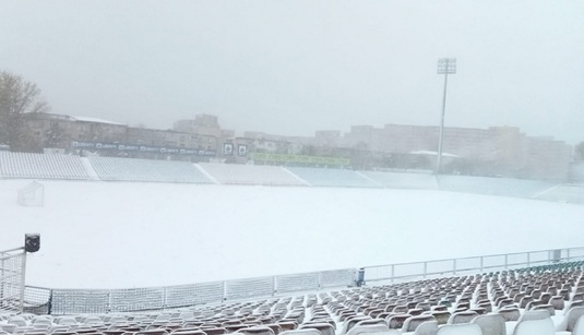 NEWS ALERT | Oţelul Galaţi - Universitatea Craiova poate fi amânat din cauza ninsorii. Anunţul clubului gălăţean