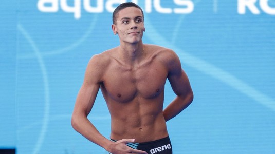 David Popovici, desemnat cel mai bun sportiv în probele masculine, la Campionatele Europene de Nataţie