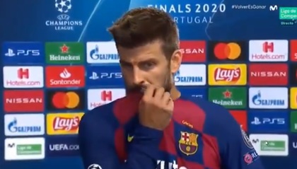 Pique, devastat după umilinţa cu Bayern: "Ruşine! Sunt primul care pleacă dacă trebuie" Discurs fără precedent al fundaşului